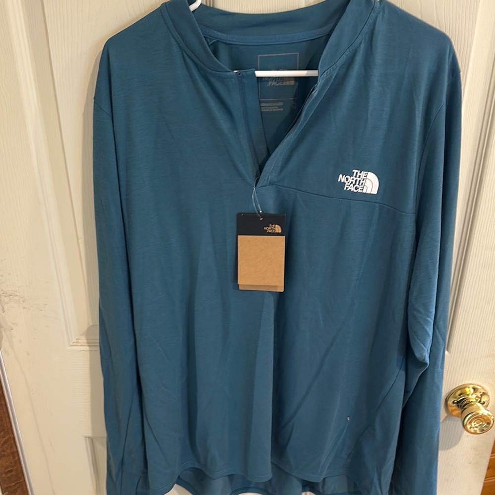 The North Face Teal Long Sleeve Shirt
